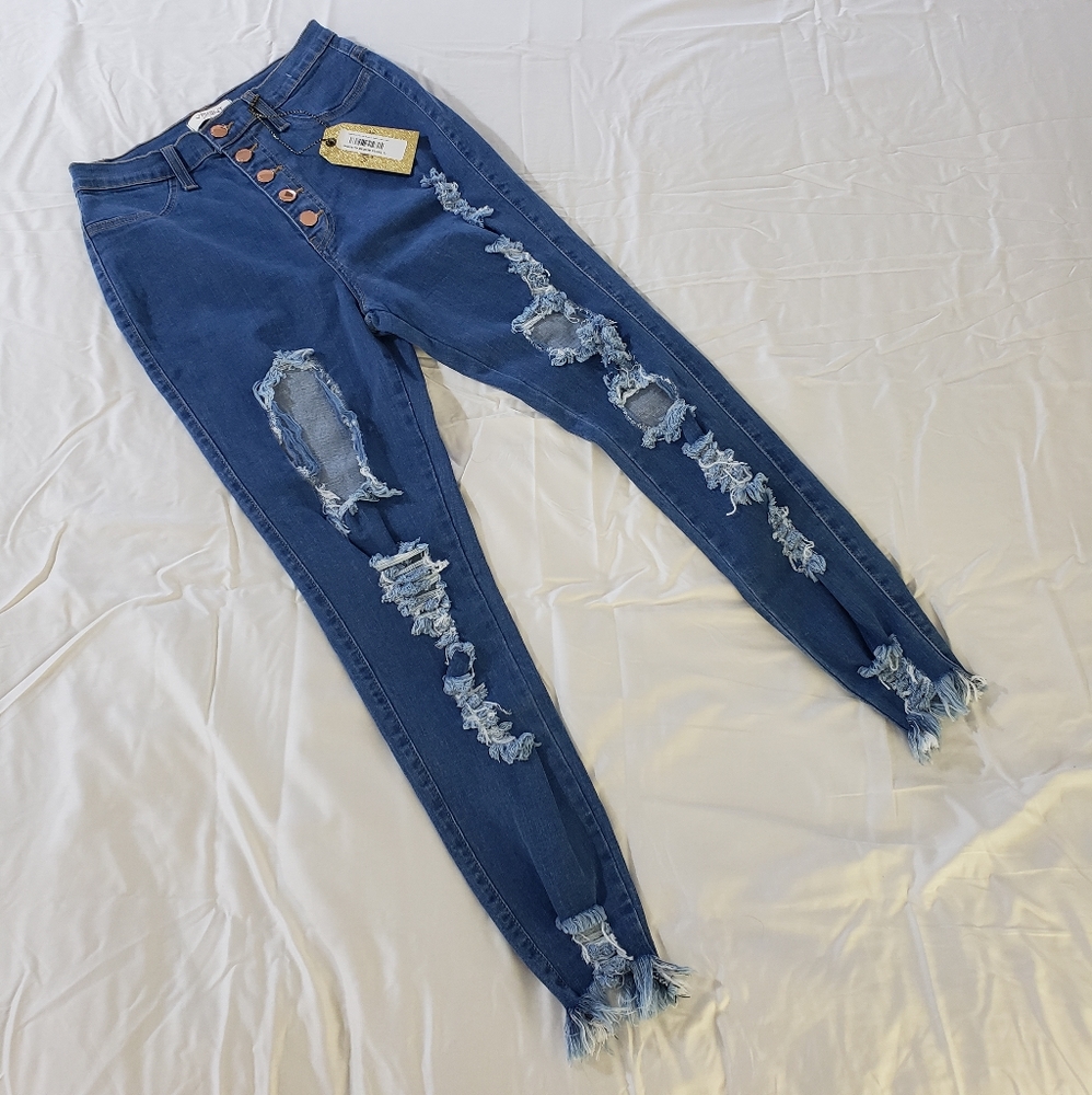 Junior's Vibrant M.I.U Skinny Jeans Size 13